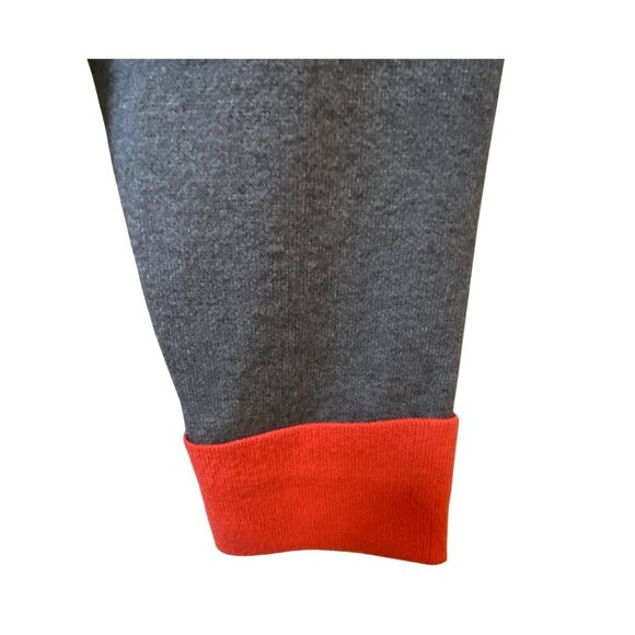 MAX STUDIO MEDIUM GREY & ORANGE BOATNECK SWEATER - Picture 4 of 5